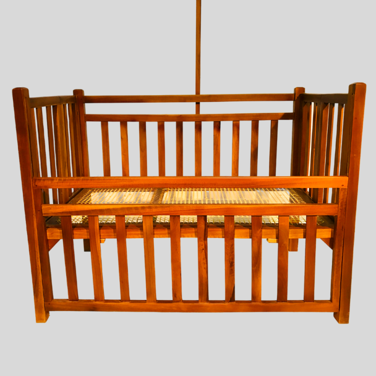 Wooden Mat Finish 48x24 Baby Cot Priyankara Furniture PVT LTD   3 1 768x768 